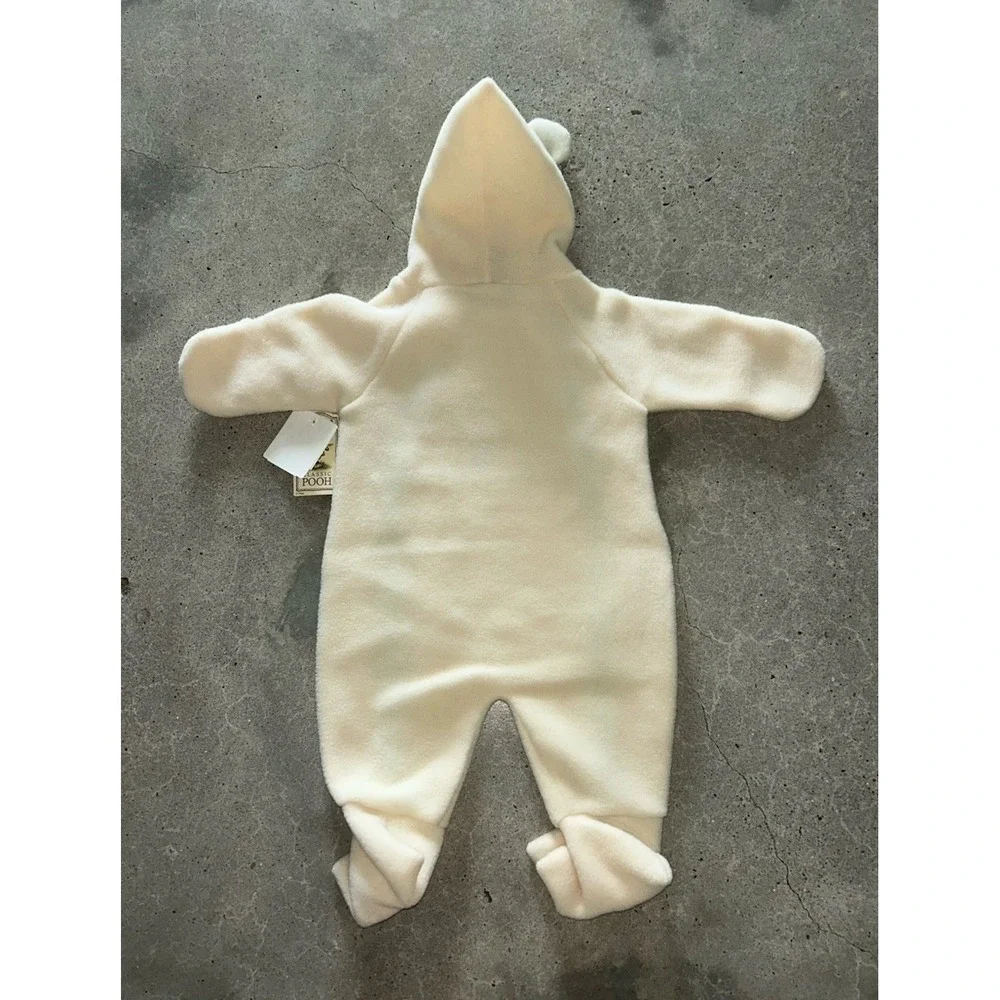 Vintage Winnie The Pooh Winter Fleece Bunting Coverall 6-12 Months NWT